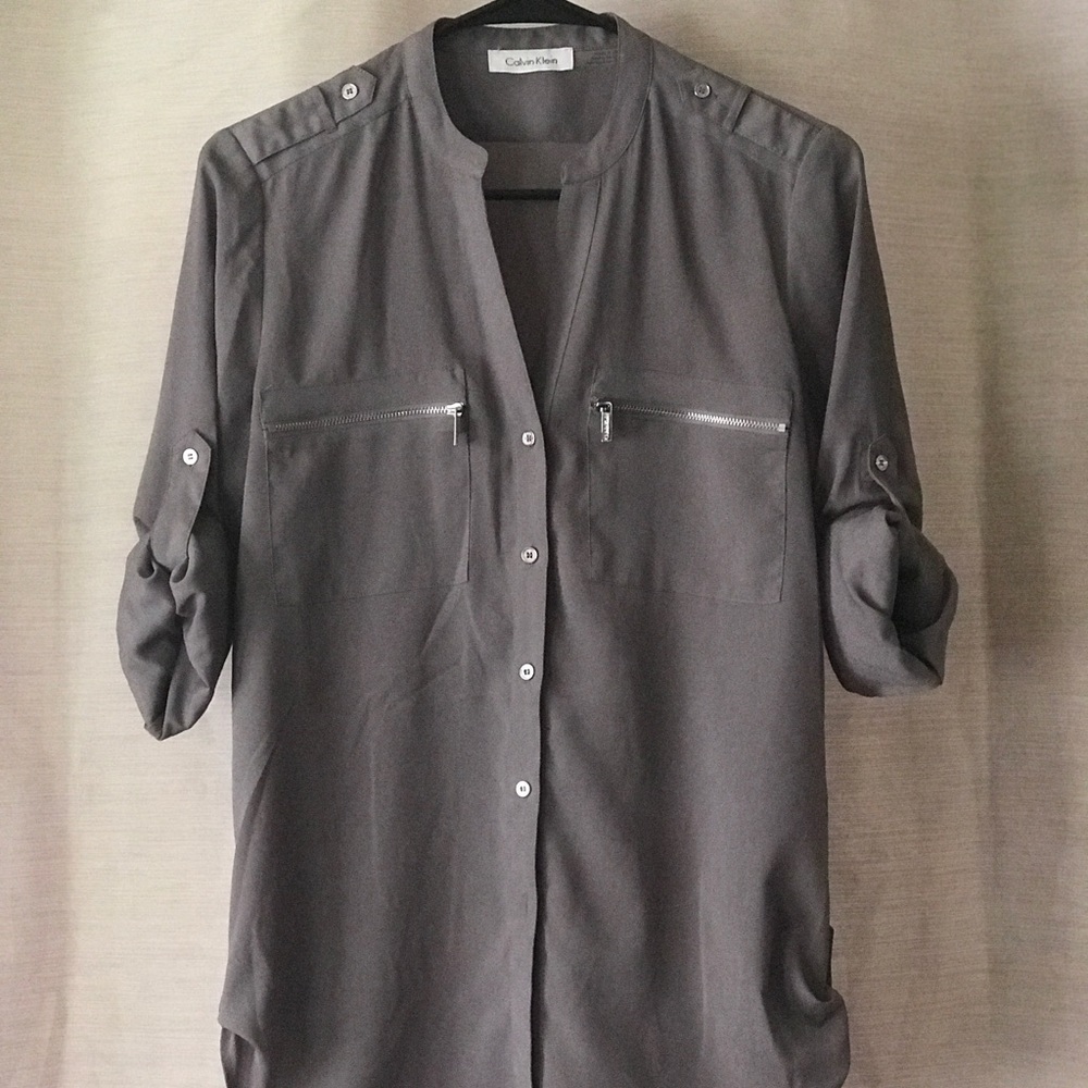Calvin Klein Silver Blouse